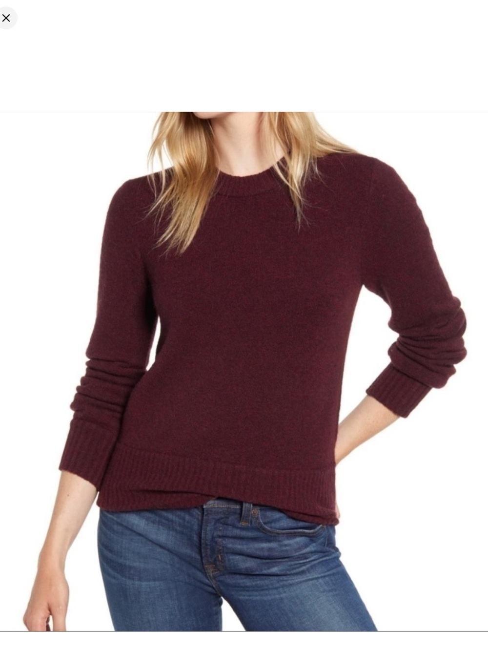 J. Crew wool alpaca blend knit Crewneck sweater